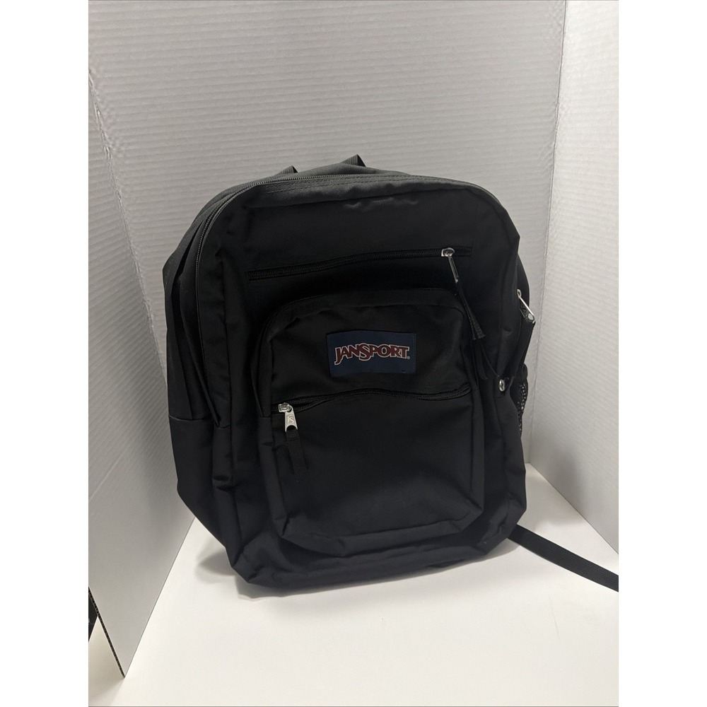 JanSport Big Student Backpack Black School Travel Laptop Bag Dual Compartment